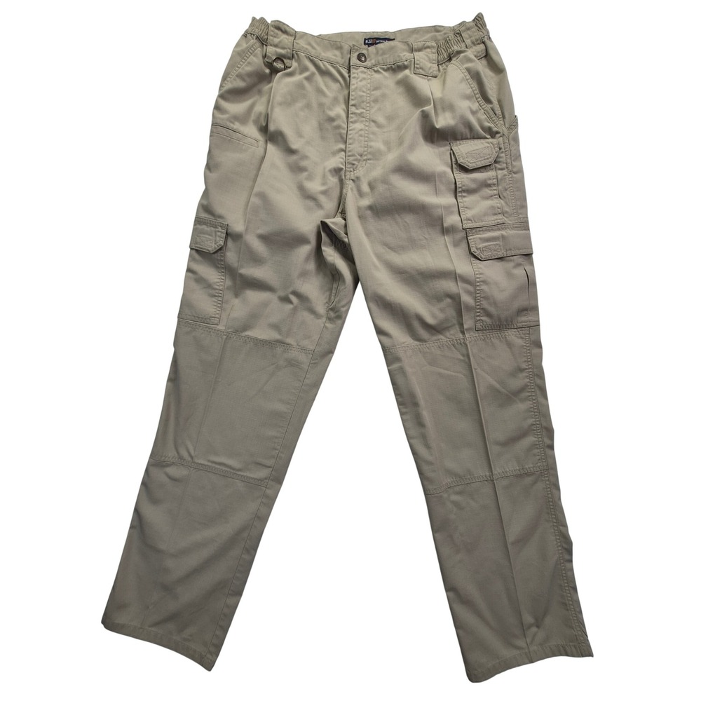 5.11 Tactical Cargo Pants‎ Men's 38x34 Khaki Ripstop Relaxed Fit Utility